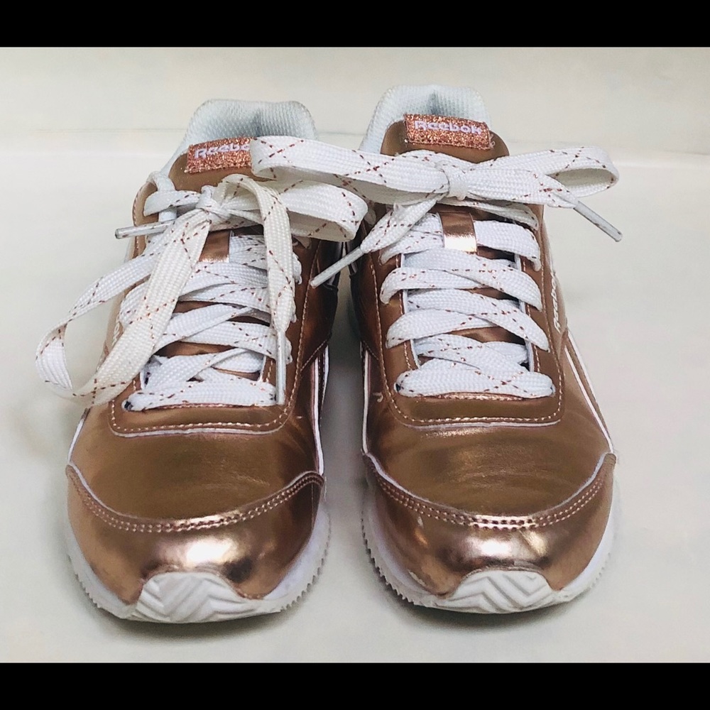Reebok metallic rose gold